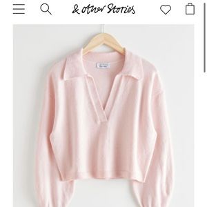 & other stories Light pink sweater